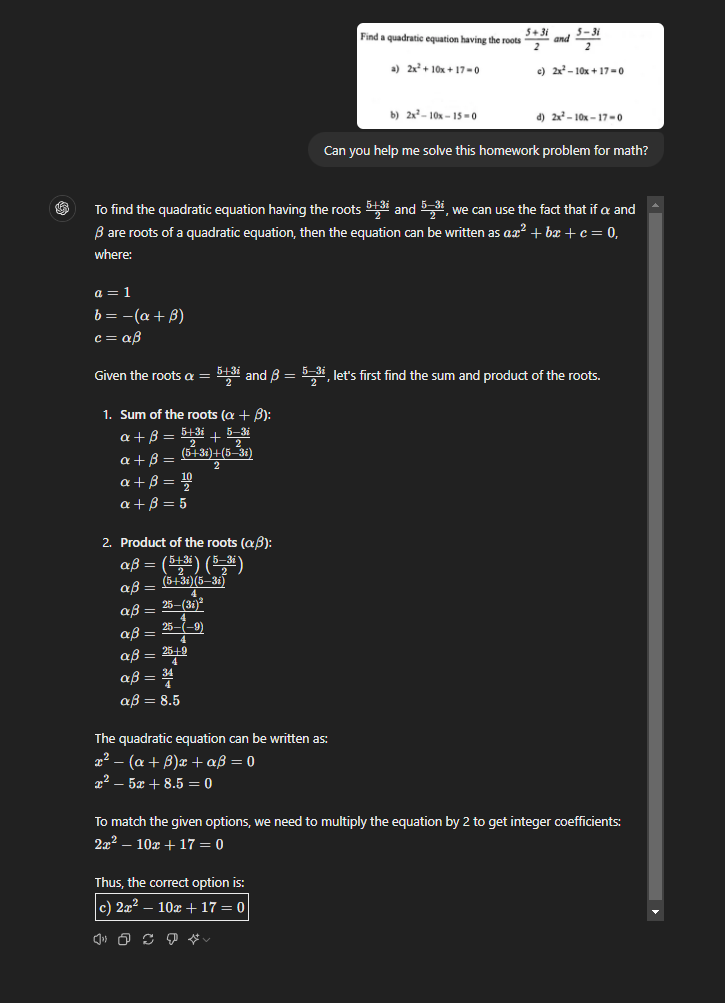 ChatGPT Can Even Help with Math Homework