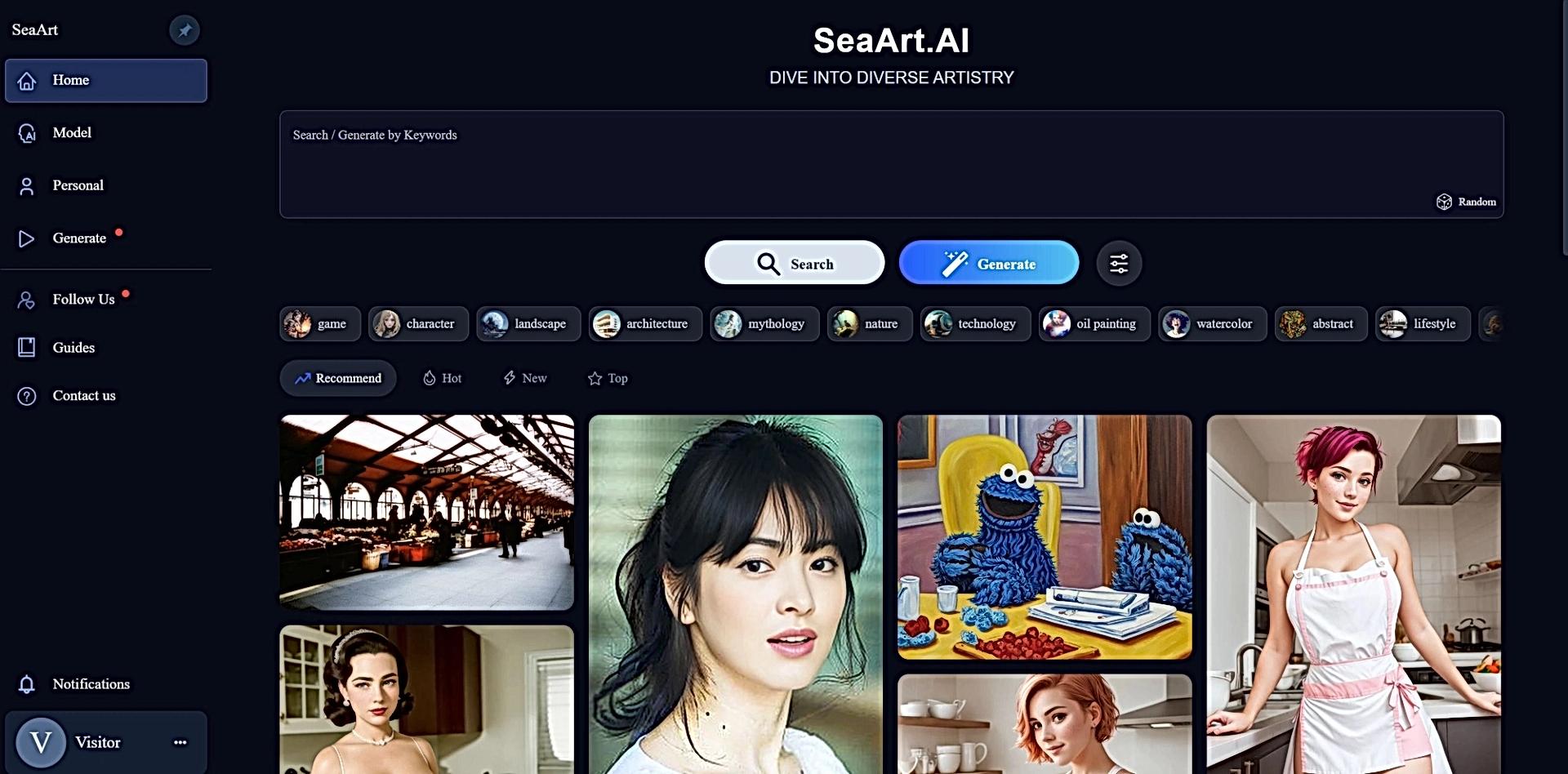 SeaArt AI featured