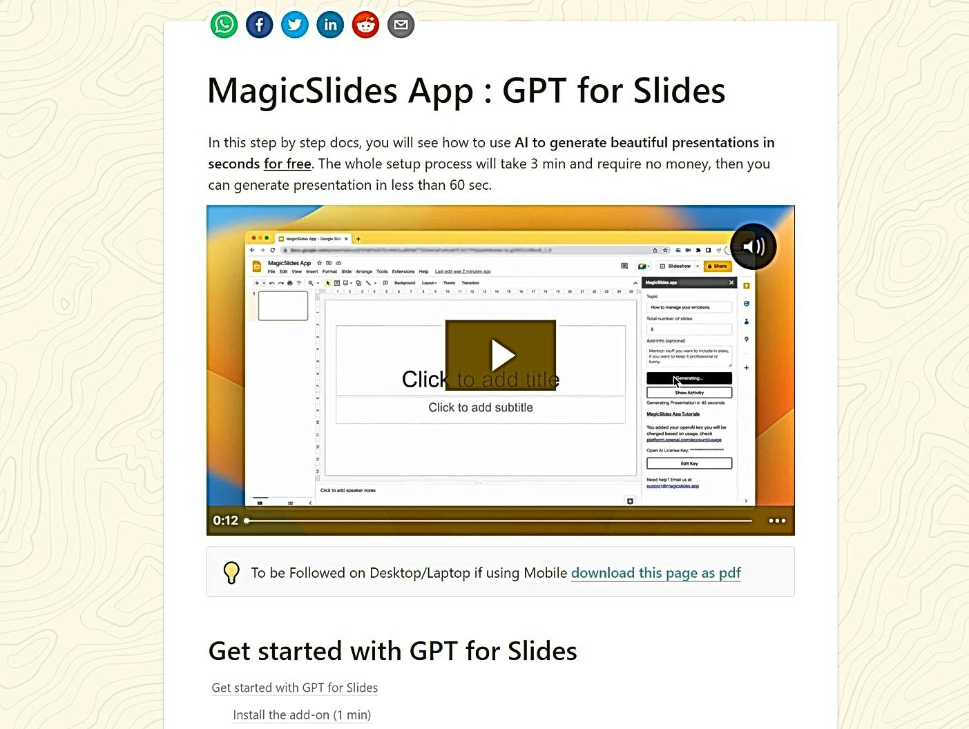 GPTforSlides featured